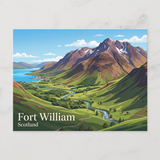 Postal Ben Nevis Escocia (Anverso)