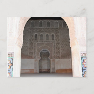 Postal Ben Youssef Medersa decoración
