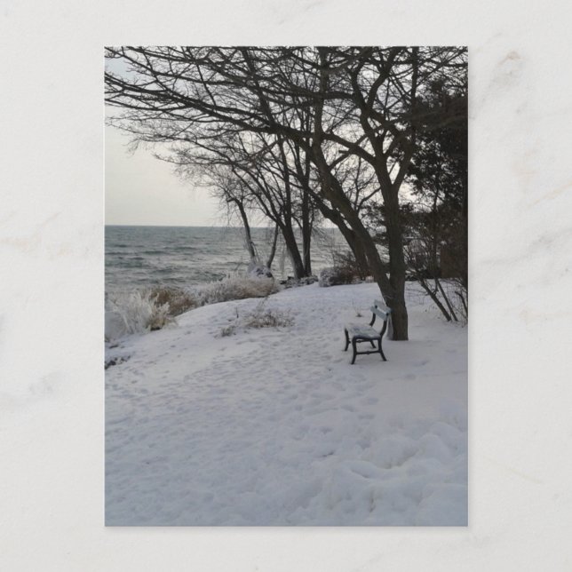 Postal Bench in Winter Snow (Anverso)