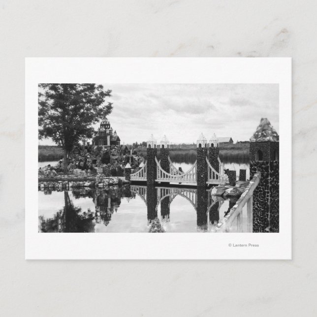 Postal Bend, Fotografía del Jardín de Rock de Oregon Pete (Anverso)