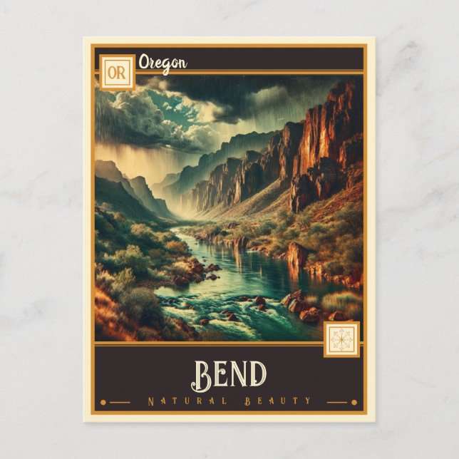 Postal Bend, Oregón | Vintage (Anverso)