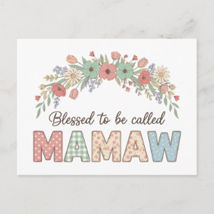 Postal Bendecida por ser llamada Mamaw