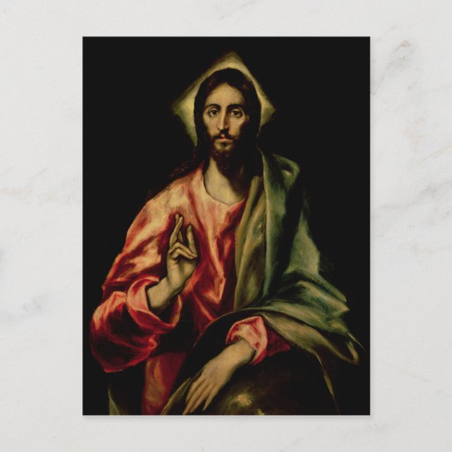 Postal Bendición de Cristo (Anverso)