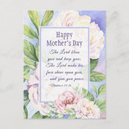 Postal Bendición de la Biblia en el Día de la Madre frent