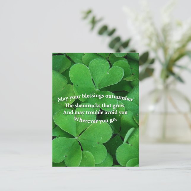 Postal Bendición irlandesa (Anverso de pie)