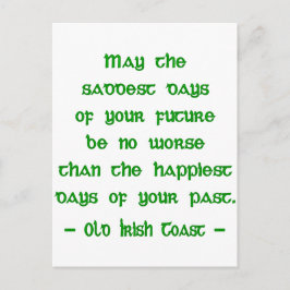 Postal Bendición irlandesa Que los días más tristes del f