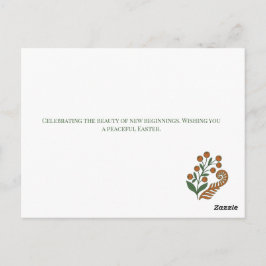 Postal Bendiciones botánicas modernas de Pascua