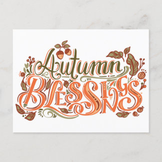 POSTAL BENDICIONES DE AUTUM