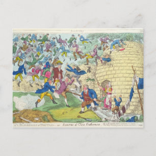 Postal Bendiciones de Gran Bretaña - o enjambre de impues