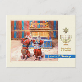 Postal Bendiciones de la Pascua. Bella Artes