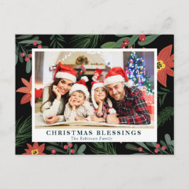 Postal BENDICIONES DE navidades | navidades florales