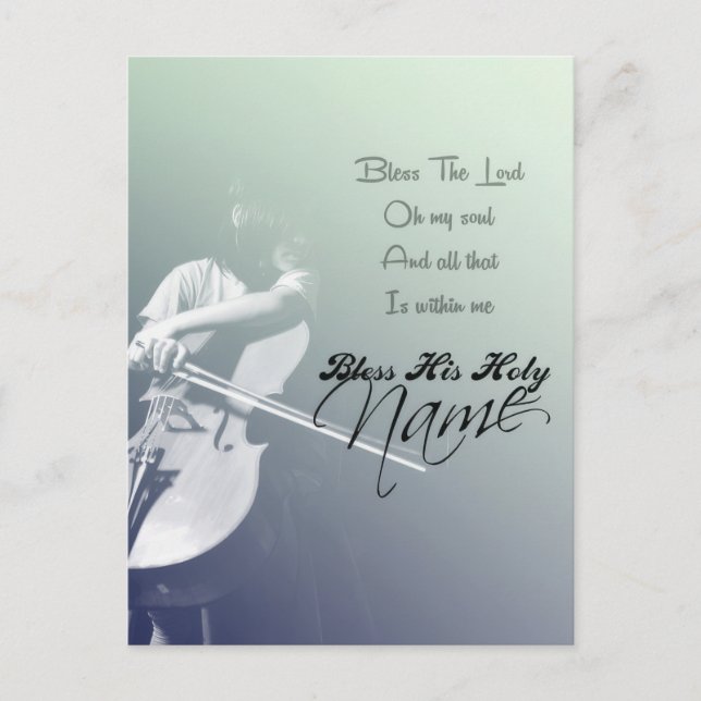 Postal Bendiciones El Señor Oh Mi Alma (Anverso)