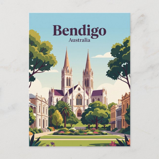 Postal Bendigo, Australia (Anverso)