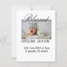 Bendita foto del nacimiento del anuncio de nacimie