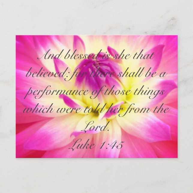 Postal Bendita La Que Creyó (Anverso)