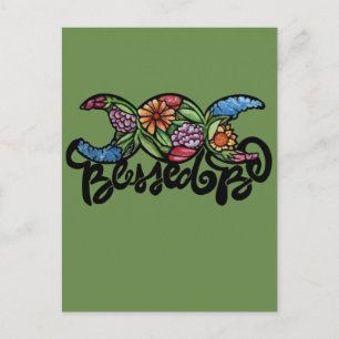 Postal "Bendita Sea" Triple Flor de Luna