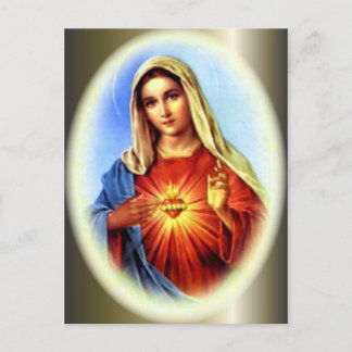 Postal Bendita Virgen María - Madre de Dios