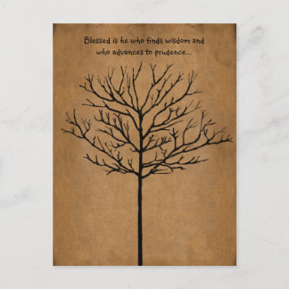 Postal Bendito es el que busca la sabiduría como un árbol