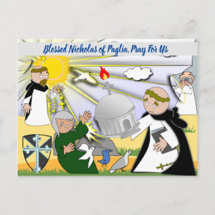 Postal Bendito Nicolás de Paglia Postcard