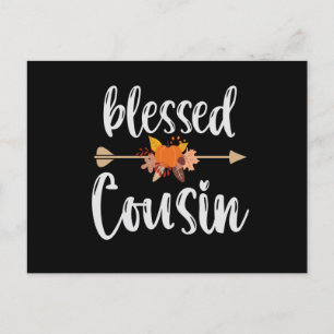 Postal Bendito primo lindo familia caída idea de regalo