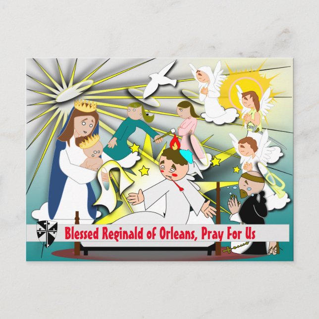 Postal Bendito Reginald de Orleans Postcard (Anverso)