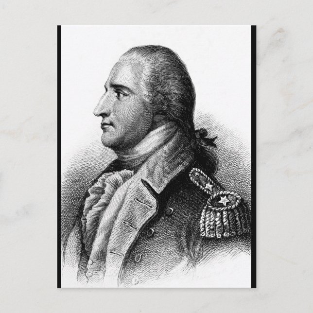 Postal Benedict Arnold.  Copia de la imagen de guerra (Anverso)