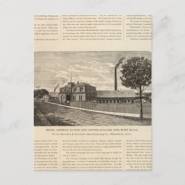 Postal Benedict y Burnham ManManufacturing Company (Anverso)