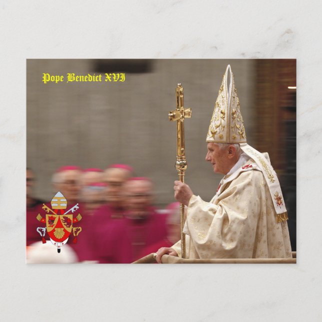 Postal Benedicto XVI (Anverso)