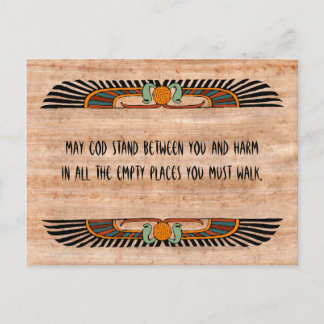 Postal benéfica egipcia (monoteísta)