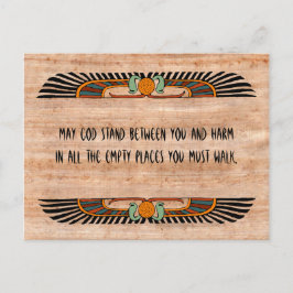 Postal benéfica egipcia (monoteísta)