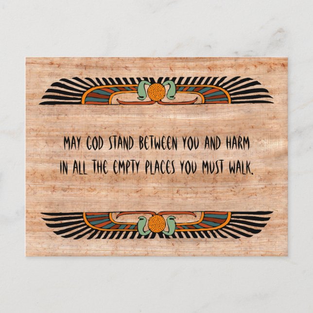 Postal benéfica egipcia (monoteísta) (Anverso)