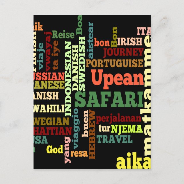 Postal Beneficencia de viaje internacional (Anverso)