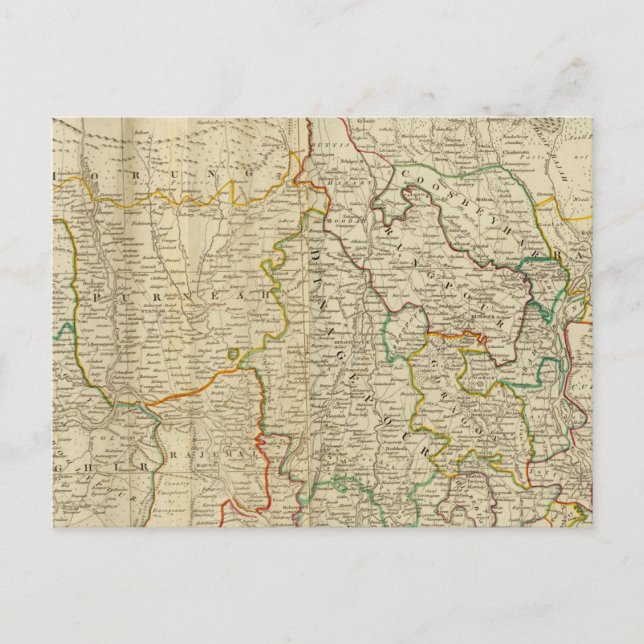 Postal Bengala, Bahar y c al norte (Anverso)