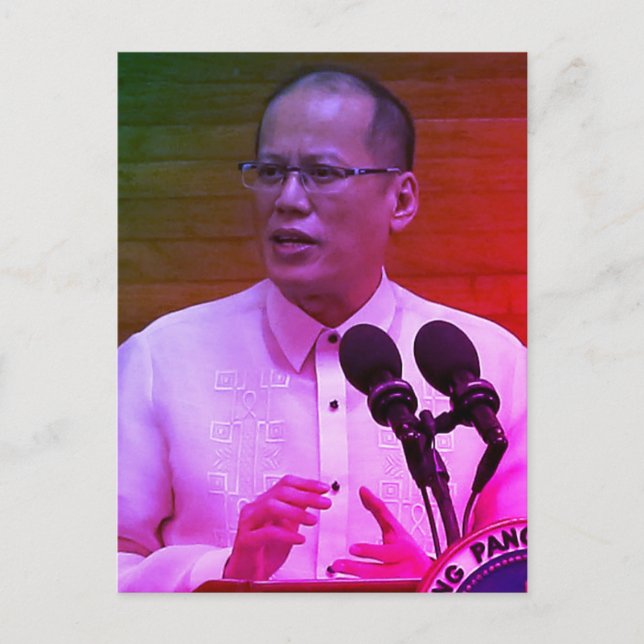 Postal Benigno Noynoy Aquino III, decimoquinto presidente (Anverso)
