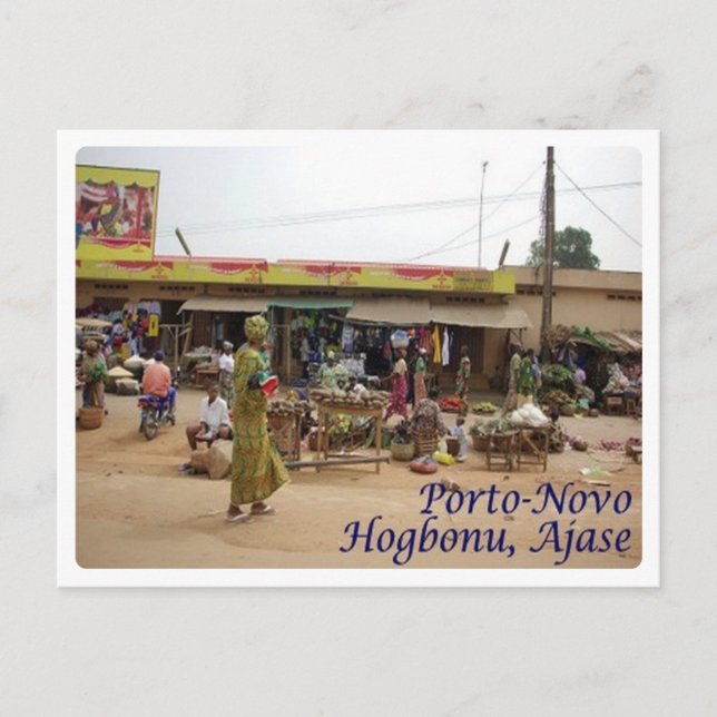 Postal Benín - Porto Novo - Hogbonu - Ajase - (Anverso)