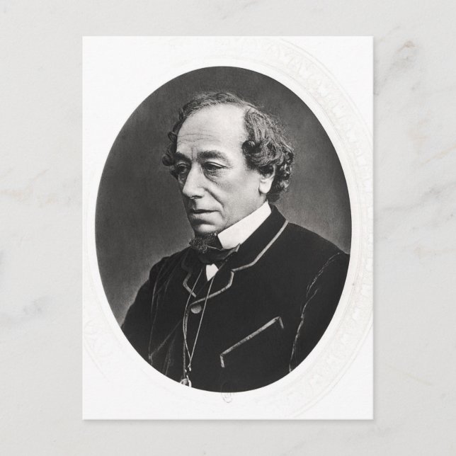Postal Benjamin Disraeli c.1874 (Anverso)