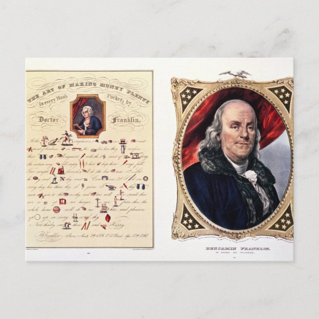 Postal Benjamin Franklin 1847 (Anverso)