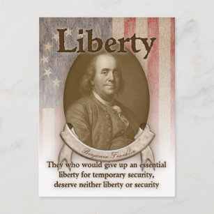 Postal Benjamin Franklin - Libertad