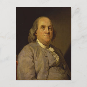 Postal Benjamin Franklin por Joseph-Siffred Duplessis
