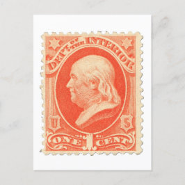 Postal Benjamin Franklin: Sello de un centavo en Estados