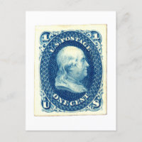 Benjamin Franklin: Sello de un centavo en Estados 