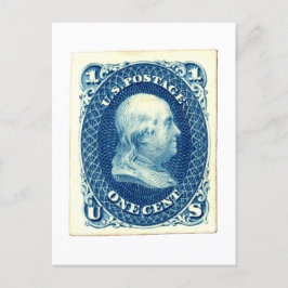 Postal Benjamin Franklin: Sello de un centavo en Estados