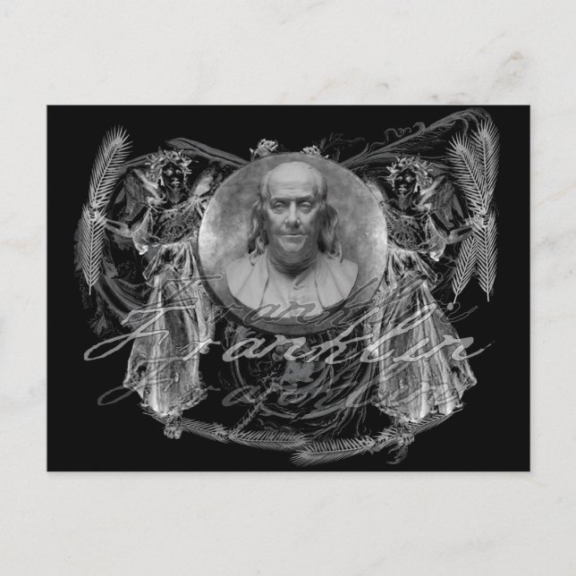 Postal Benjamin Franklin, un héroe (Anverso)