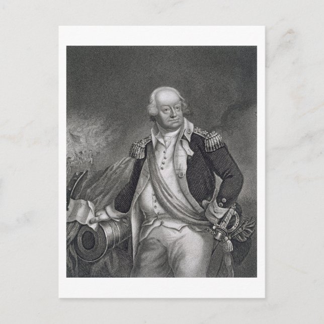 Postal Benjamin Lincoln (1733-1810) (grabado) (Anverso)