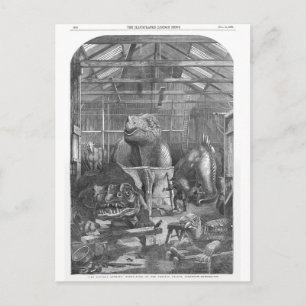 Postal Benjamin Waterhouse Hawkins Studio Impresión de an