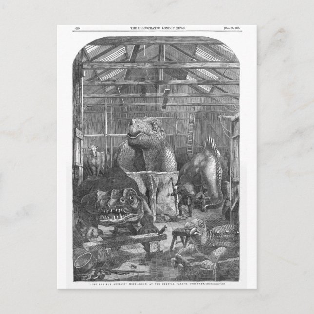 Postal Benjamin Waterhouse Hawkins Studio Impresión de an (Anverso)