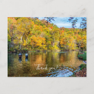 Postal Bennett Spring Otoño Pescador Gracias Postcard