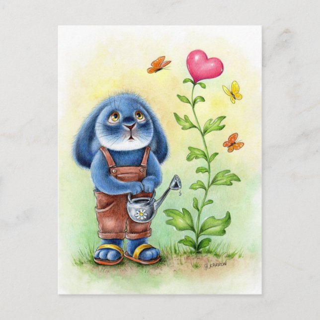 Postal Benny Blue - Creciente amor (Anverso)