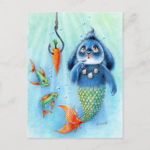 Postal Benny Blue - Merbunny