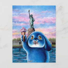 Postal Benny Blue - Postcard De La Estatua De La Libertad